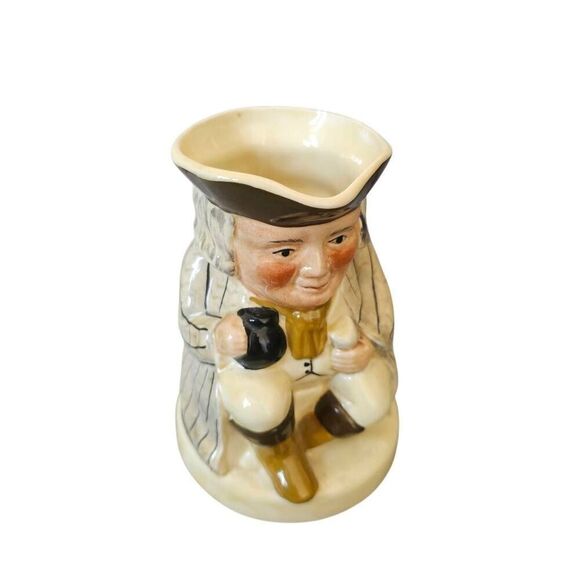 Vintage tony wood Staffordshire England Toby figural ceramic pitcher - Picture 1 of 6